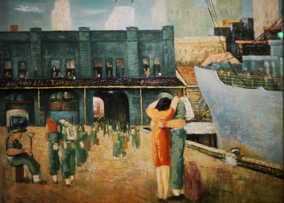 P1060012.jpg - Back home in Sydney. Painted by Sali Herman 1946.