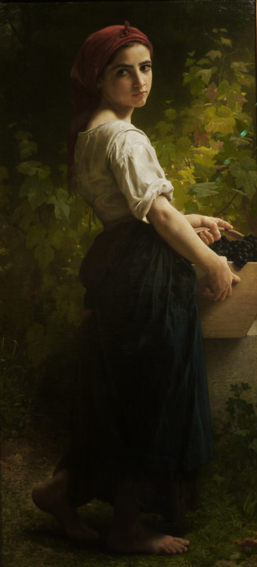 P1100804.jpg - 1874 - "Girl with grapes" by Adolphe-William Bouguereau
