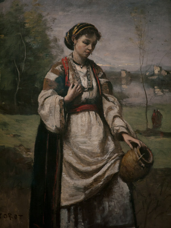 P1140958-1.JPG - Gypsy girl at fountain. Corot. 1865-70.