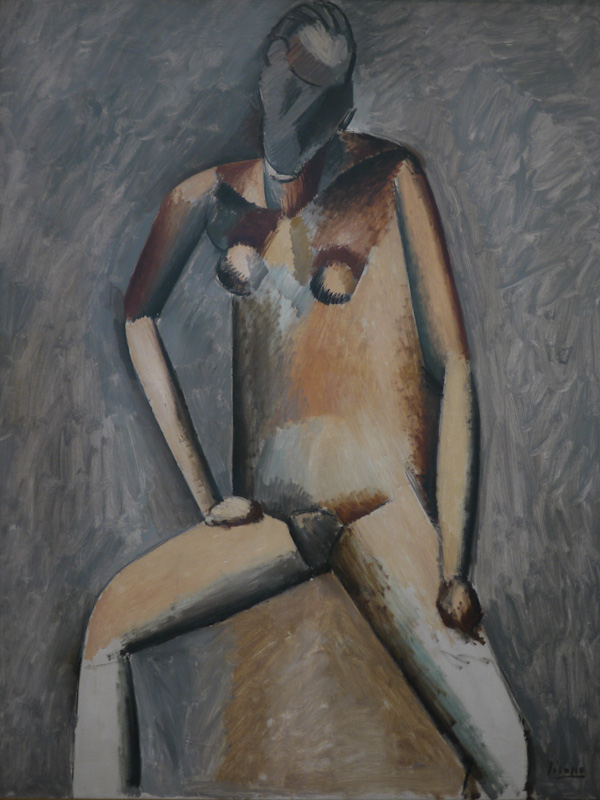 P1150050-1.JPG - Seated female nude. Picasso. 1908-9