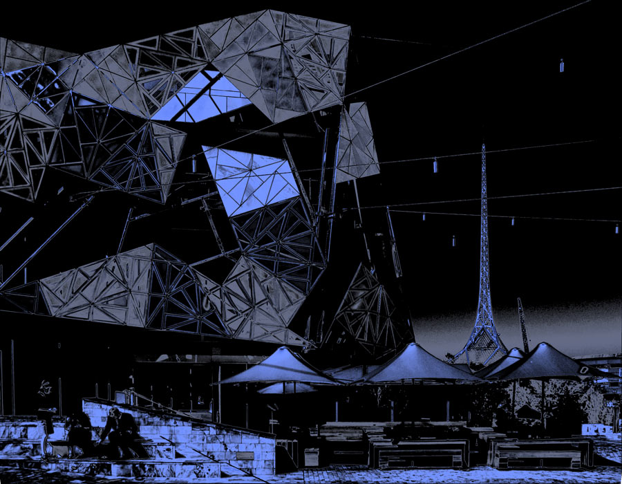 ga_Melb_P3274097.jpg - Melbourne's Federation Square and Art Centre spire